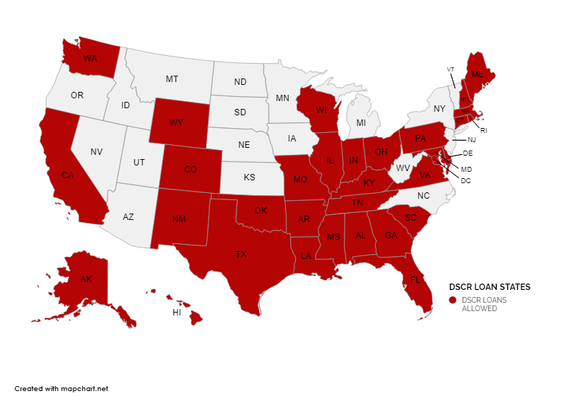 DSCR Approved States